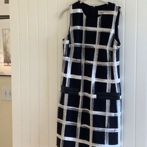 Eliza J Dress black and white